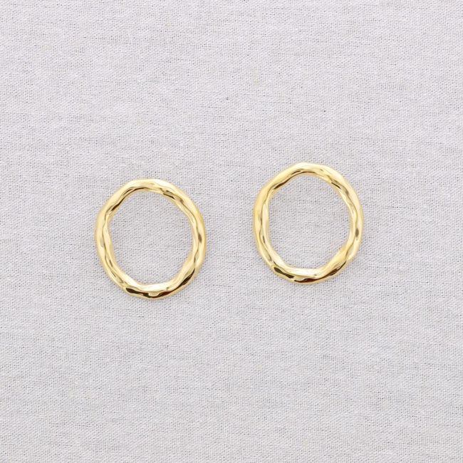 PENDIENTES ACERO ARO REMACHE 5CM