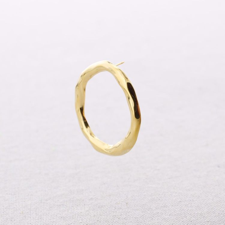 PENDIENTES ACERO ARO REMACHE 5CM