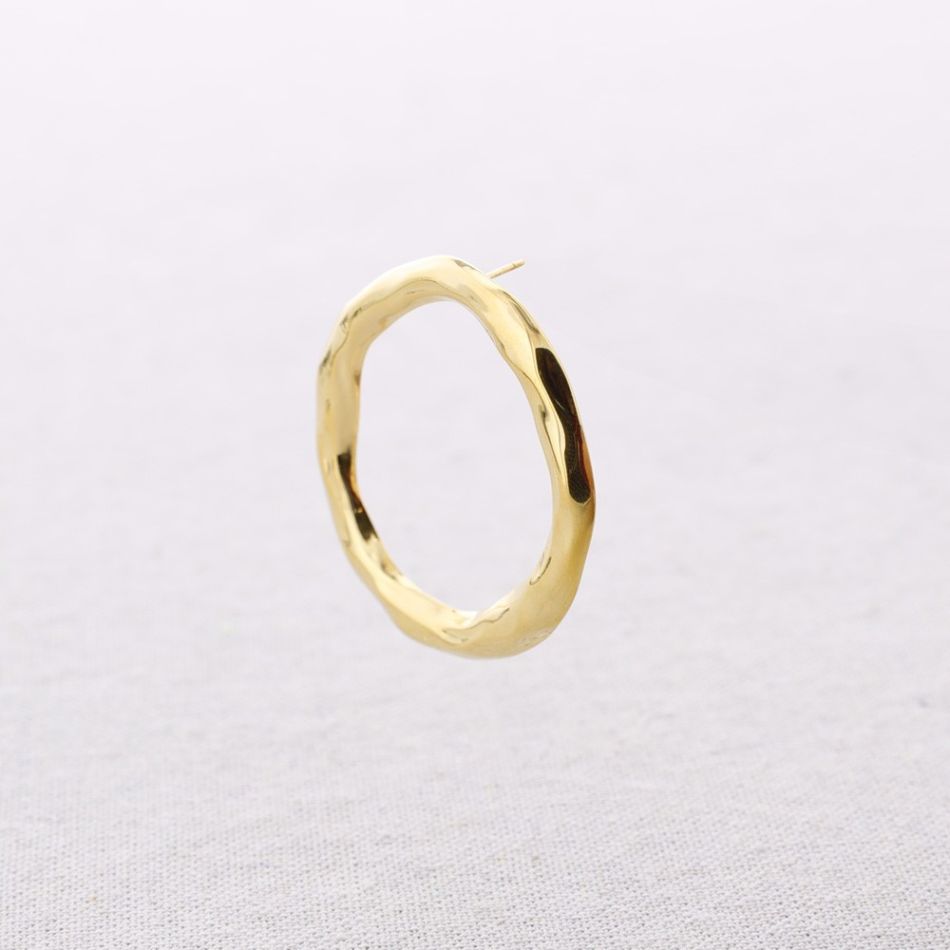 PENDIENTES ACERO ARO REMACHE 5CM