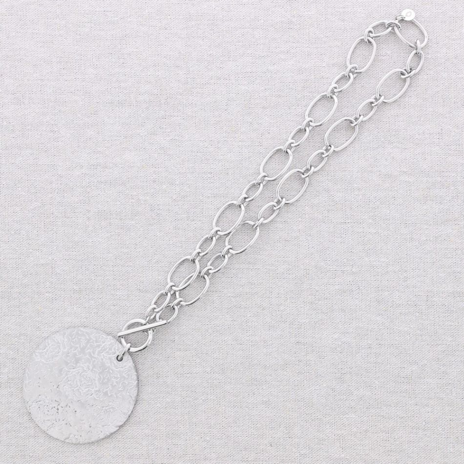 STEEL CHOKER CHAIN MEDAL PENDANT