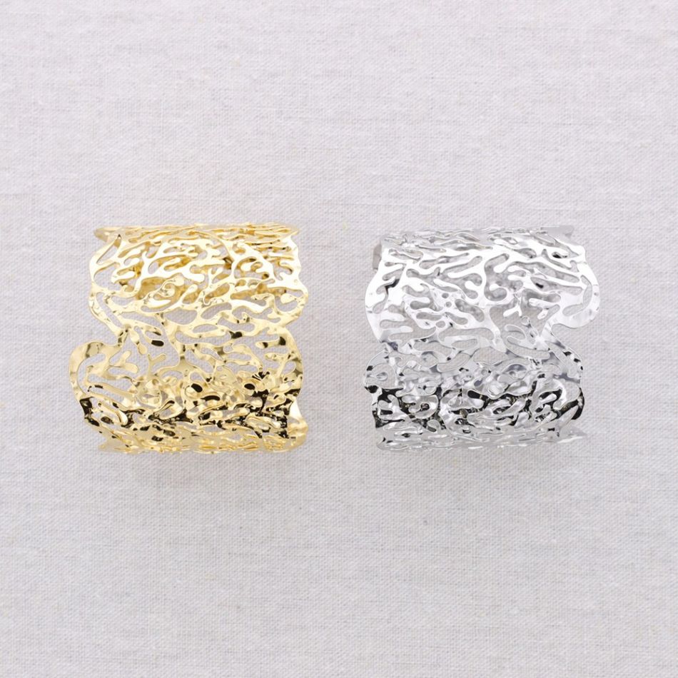 FILIGREE ADJUSTABLE STEEL BRACELET