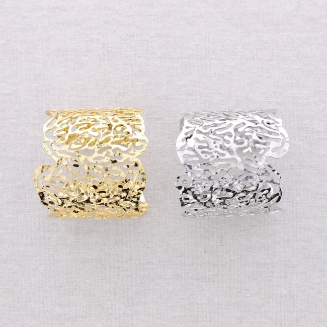FILIGREE ADJUSTABLE STEEL BRACELET