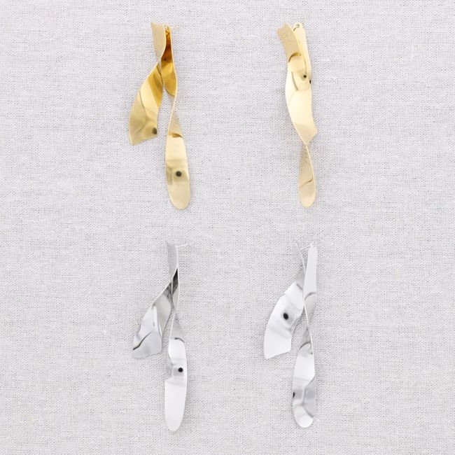 PENDIENTES ACERO PIRUETA