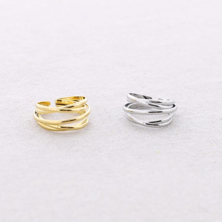 ANILLO ACERO MULTI TIRAS AJUSTABLE 2
