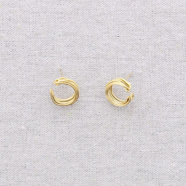 MULTI HOOP STEEL EARRINGS