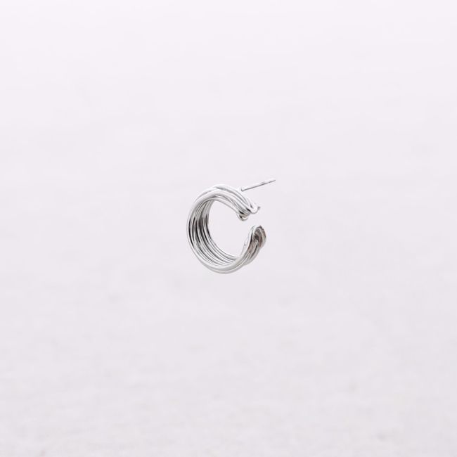 MULTI HOOP STEEL EARRINGS