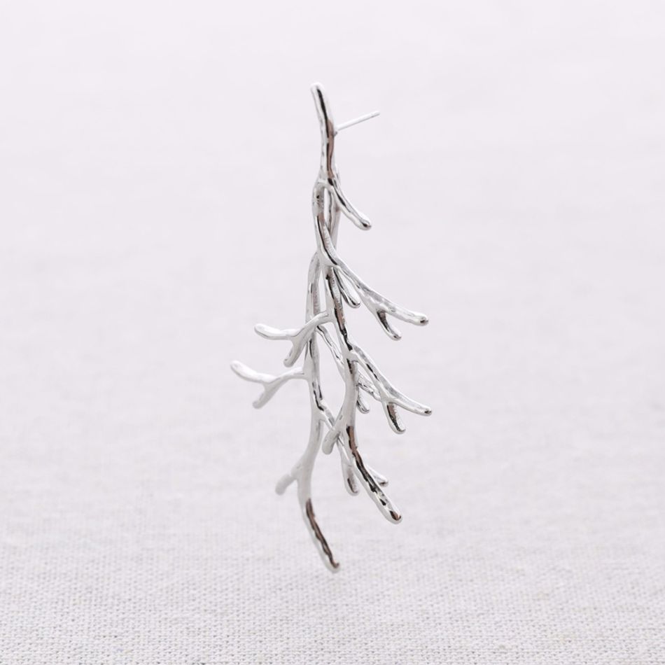 CORAL STEEL EARRINGS