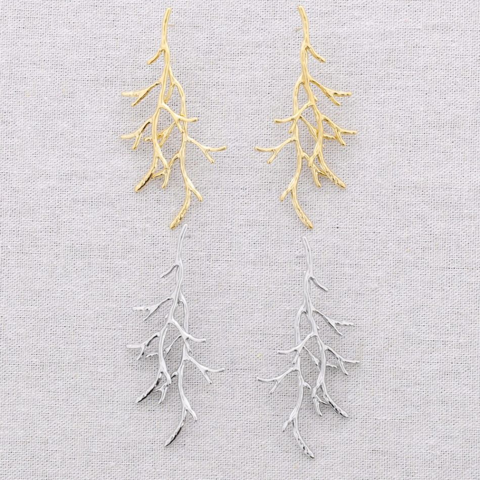 PENDIENTES ACERO CORAL