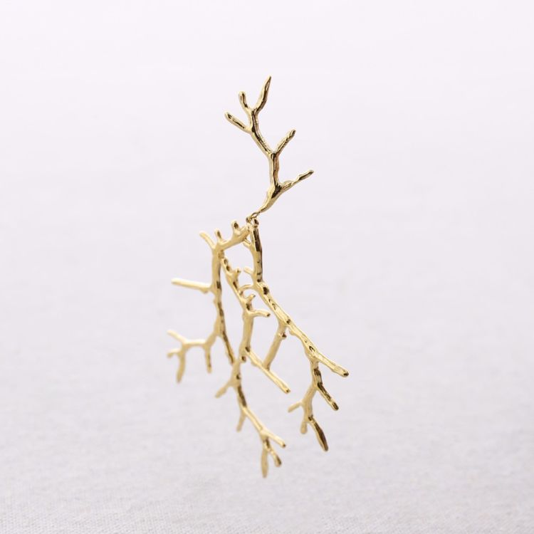 CORAL STEEL EARRINGS