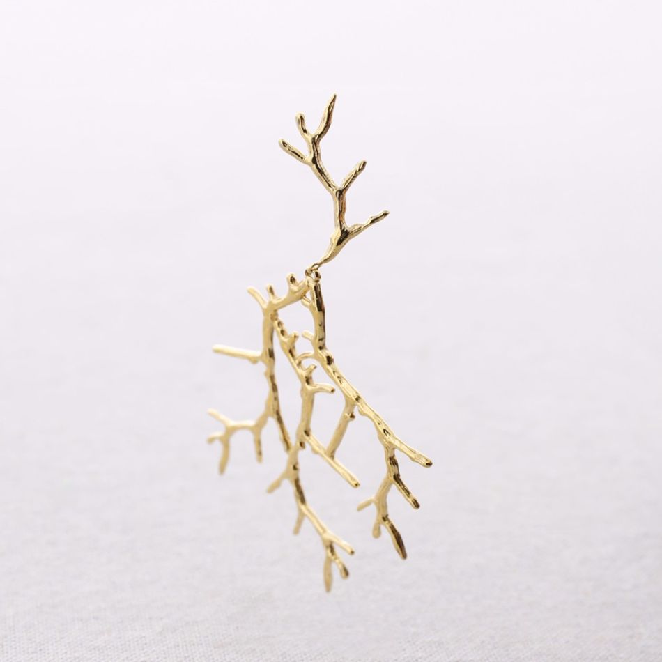 CORAL STEEL EARRINGS