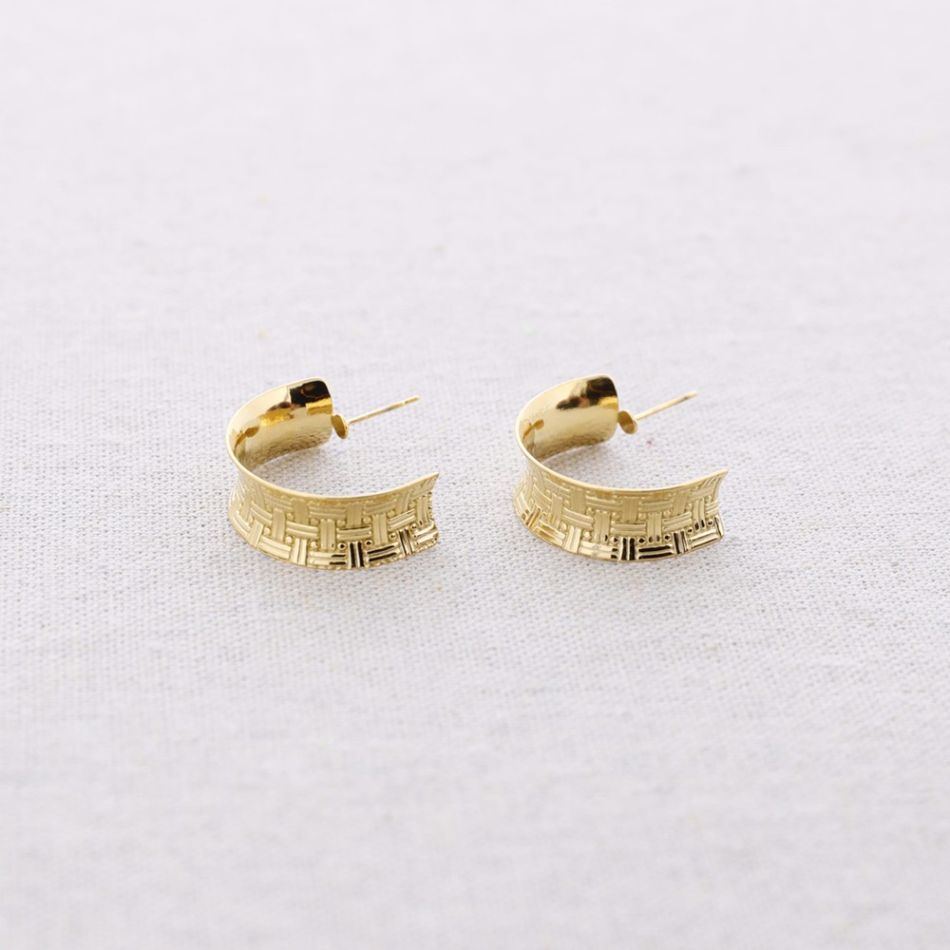 PENDIENTES ACERO ARO
