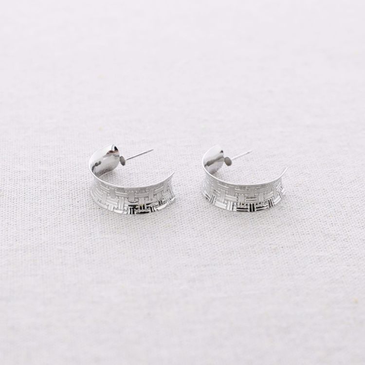 HOOP STEEL EARRINGS 2