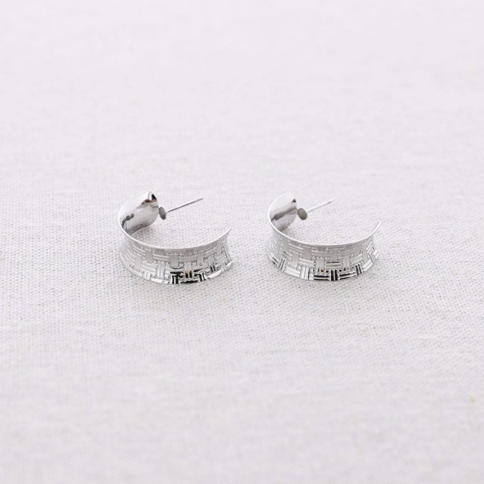 HOOP STEEL EARRINGS