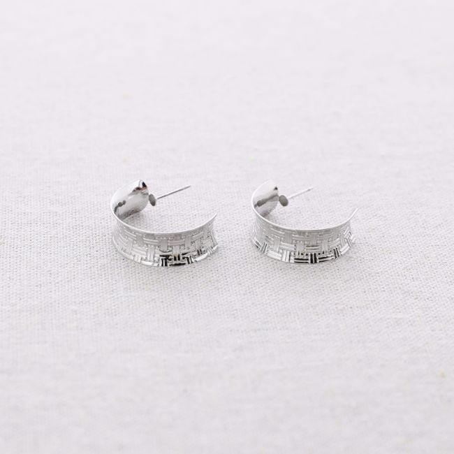 HOOP STEEL EARRINGS