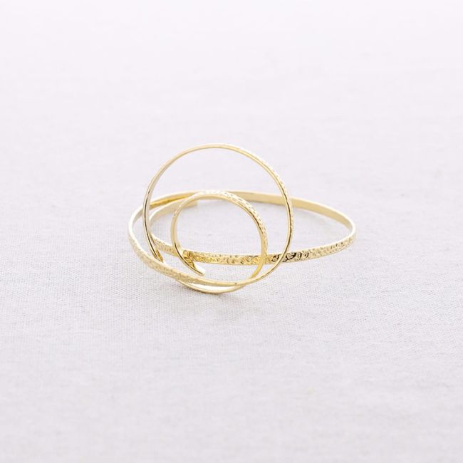 SPIRAL STEEL BRACELET