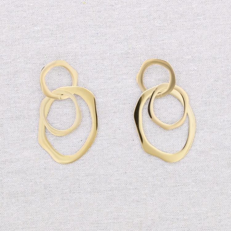 PENDIENTES ACERO DOBLE ESLABÓN 2