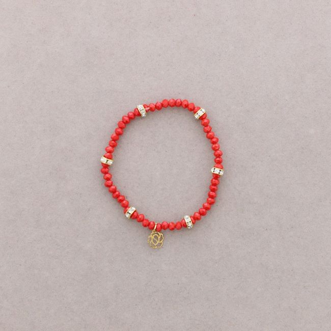 METAL FACETED BEADS BRACELET