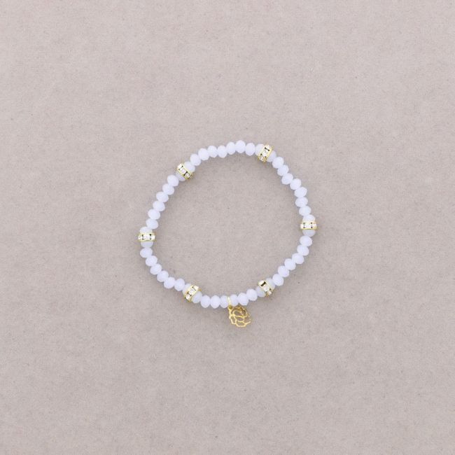 PULSERA CUENTAS FACETADAS METAL