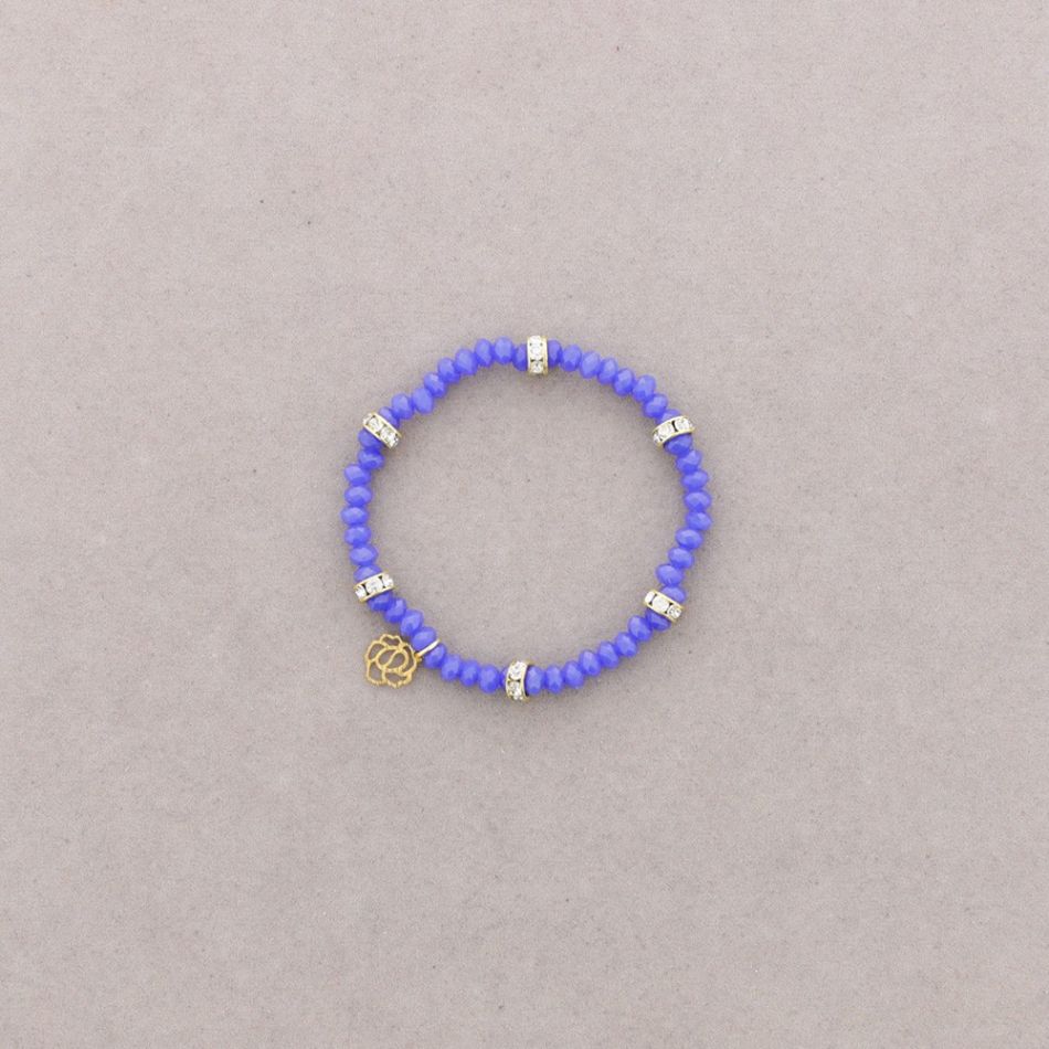 PULSERA CUENTAS FACETADAS METAL