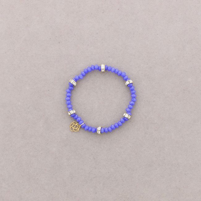 PULSERA CUENTAS FACETADAS METAL