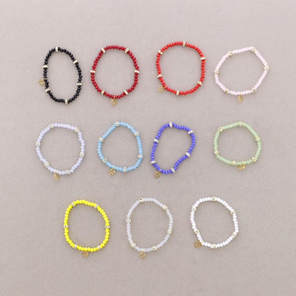 PULSERA CUENTAS FACETADAS METAL