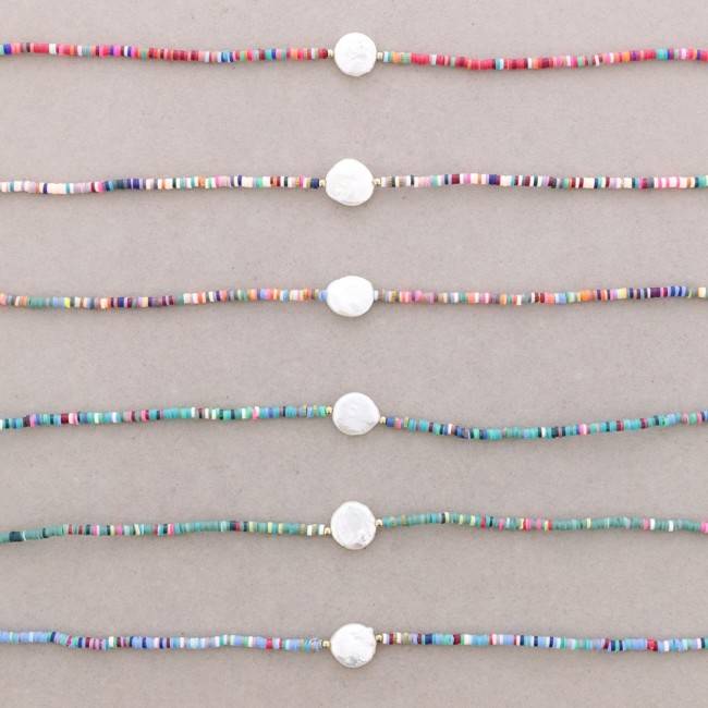 FIMO CULTIVATED PEARL SHORT NECKLACE