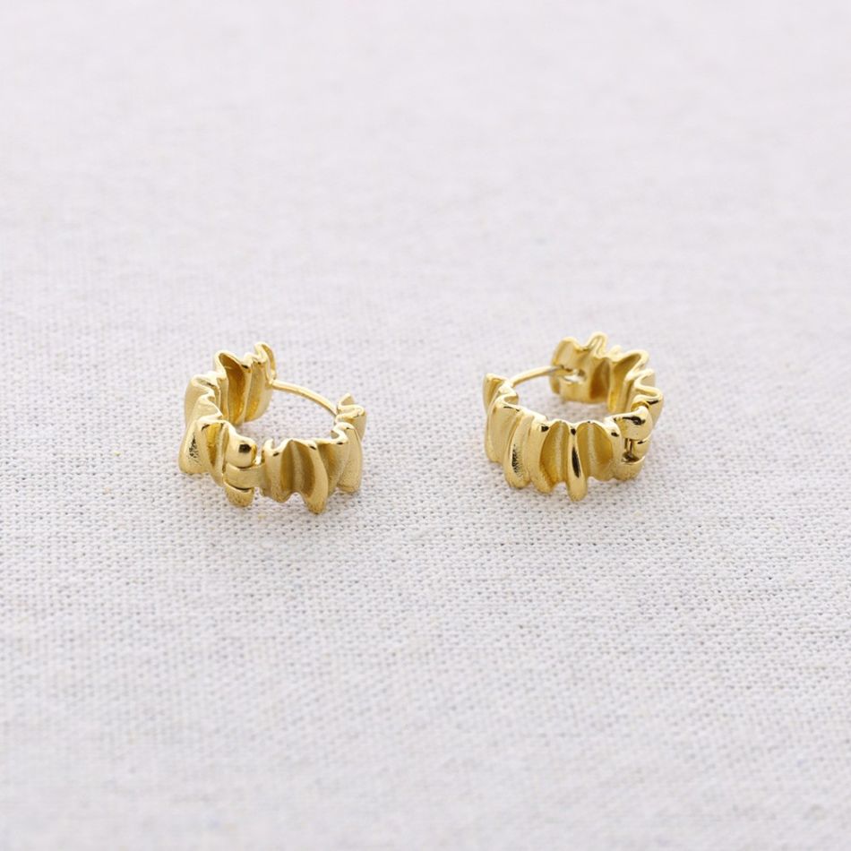 PENDIENTES ACERO ARO RAYAS