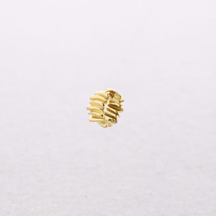 STRIPED STEEL HOOP EARRINGS
