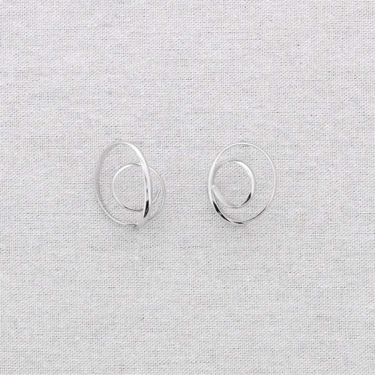 PENDIENTES ACERO ESPIRAL 2