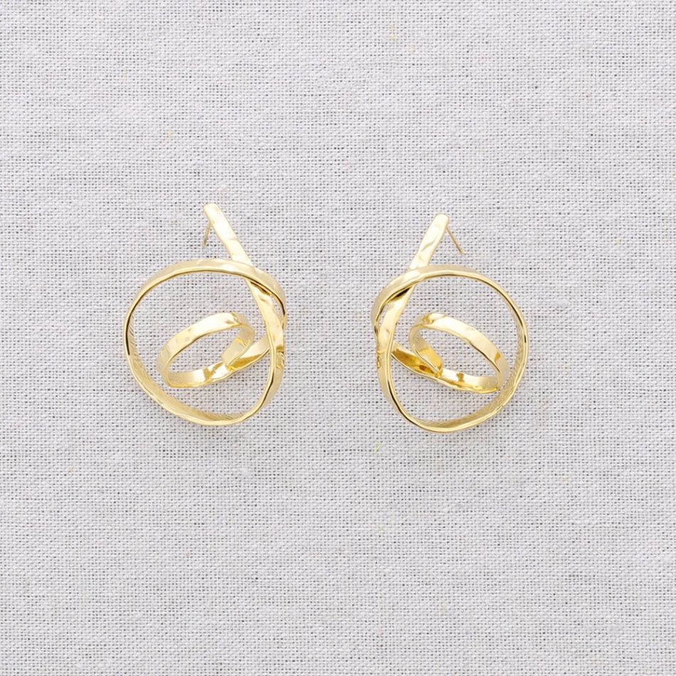 PENDIENTES ACERO NUDO