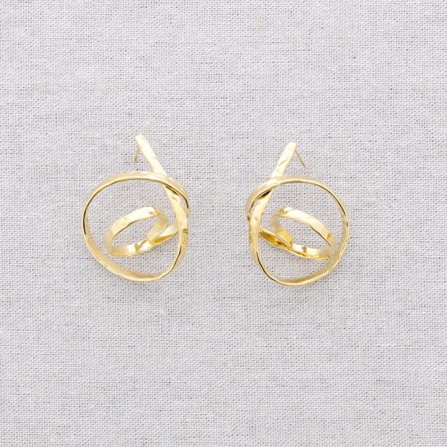 PENDIENTES ACERO NUDO