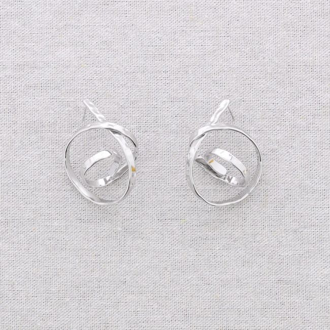 PENDIENTES ACERO NUDO