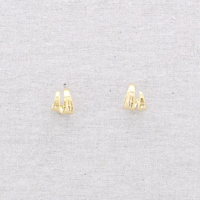 PENDIENTES ACERO DOBLE ARO