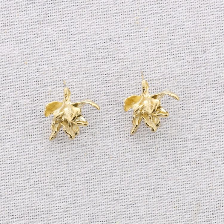 STEEL FLOWER EARRINGS 2