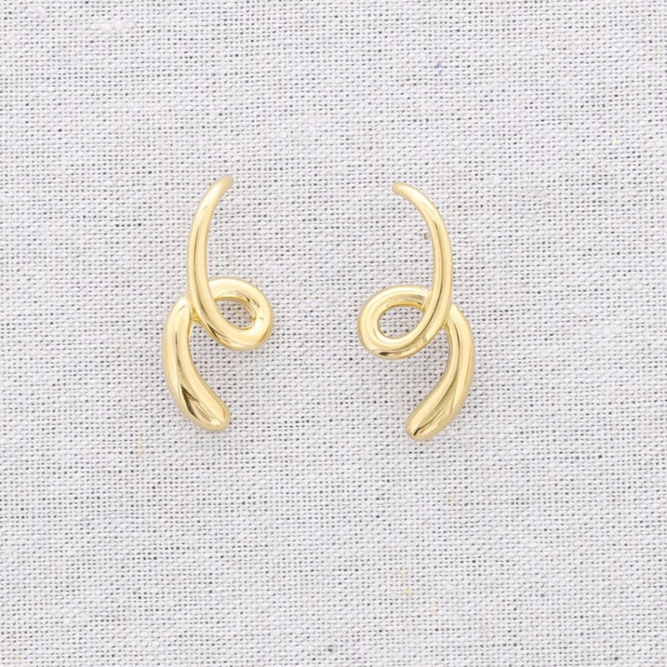 PENDIENTES ACERO ESPIRAL