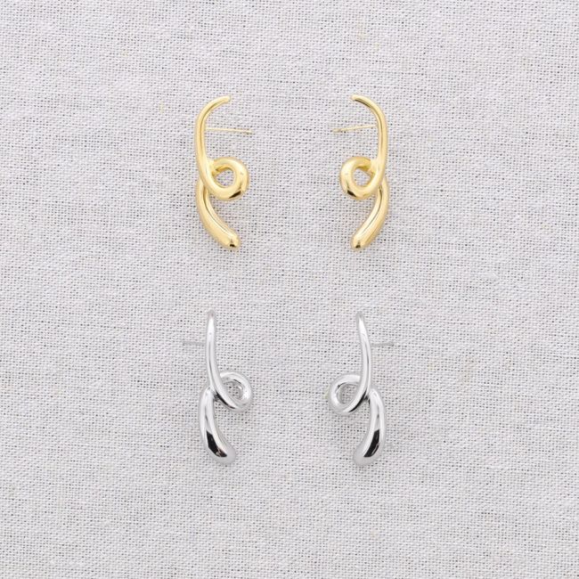 PENDIENTES ACERO ESPIRAL