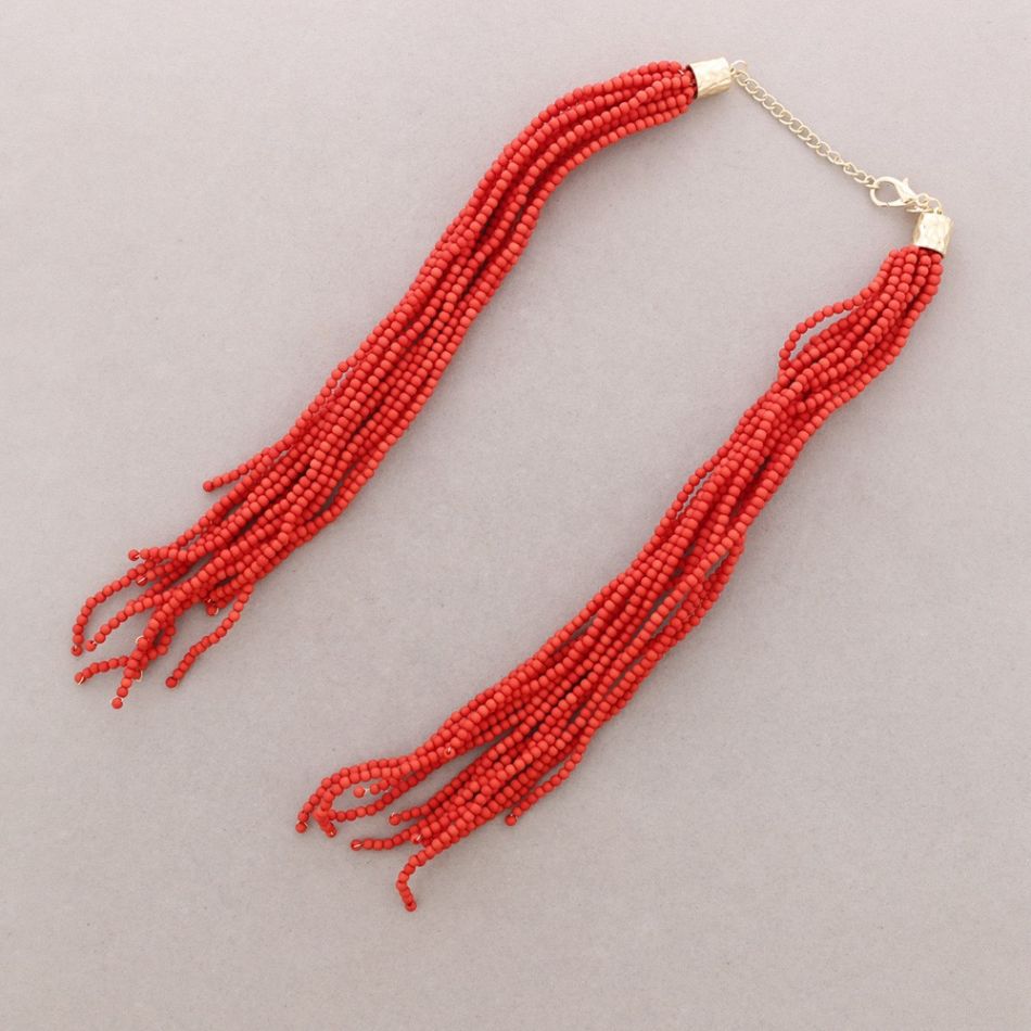 FLEXIBLE CHOKER WITH RESIN BEADS