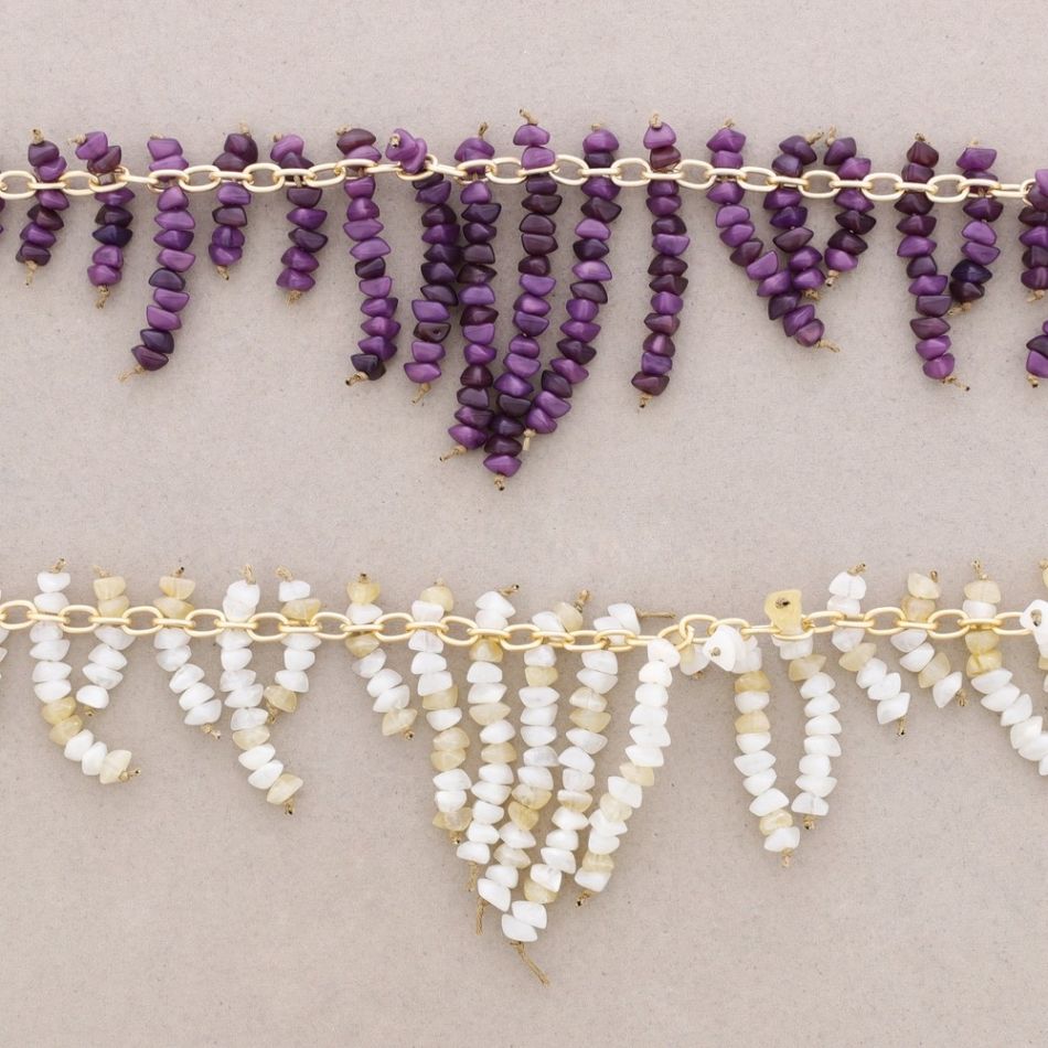 RESIN BEADS CHAIN SHORT NECKLACE