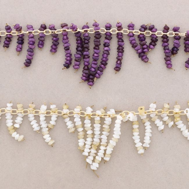 RESIN BEADS CHAIN SHORT NECKLACE