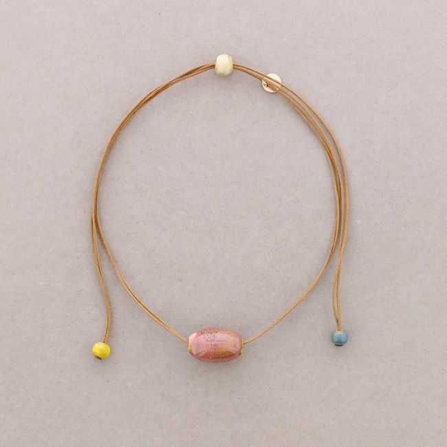 CERAMIC OVAL BALL CHOKER