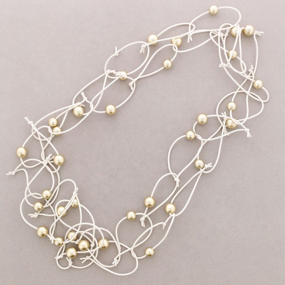 COLLAR LARGO DOBLE ESLABONES GOMA