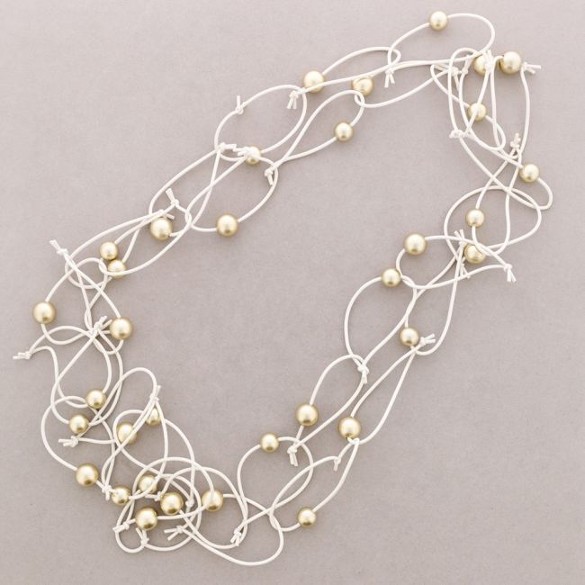COLLAR LARGO DOBLE ESLABONES GOMA