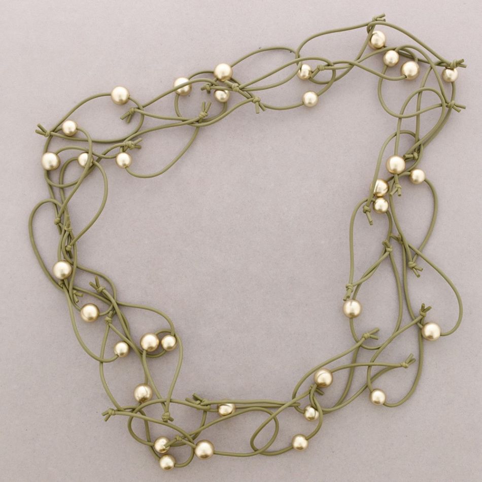 COLLAR LARGO DOBLE ESLABONES GOMA