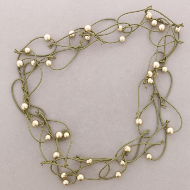 COLLAR LARGO DOBLE ESLABONES GOMA
