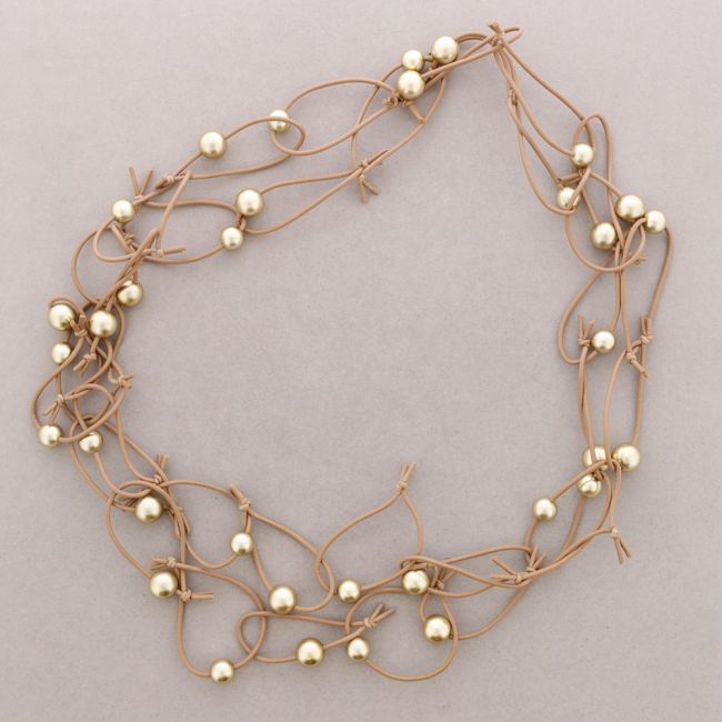 LONG DOUBLE RUBBER LINKS NECKLACE