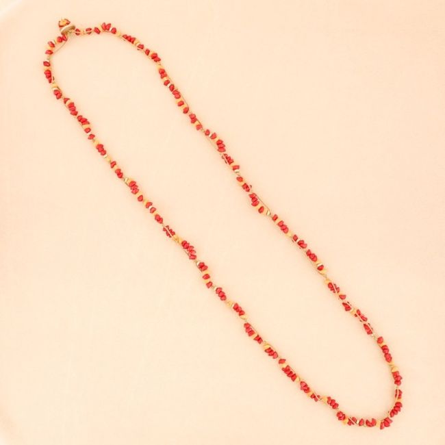 LONG RESIN BEADS NECKLACE