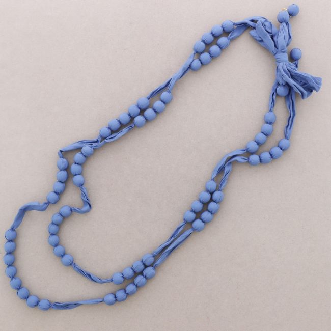 LONG NECKLACE WITH DOUBLE COATED BALLS