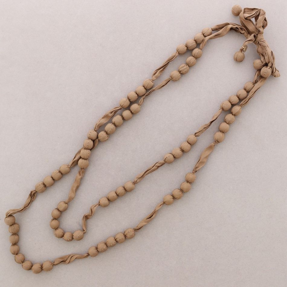 LONG NECKLACE WITH DOUBLE COATED BALLS