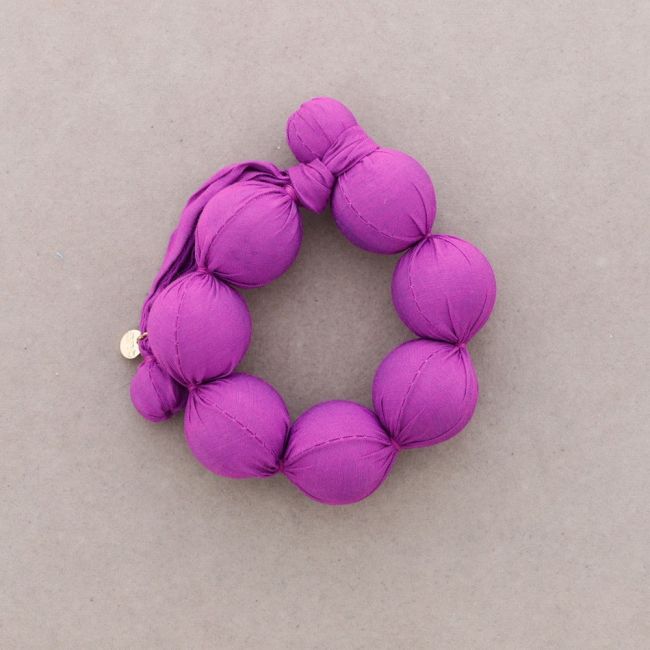 PULSERA BOLAS REVESTIDAS