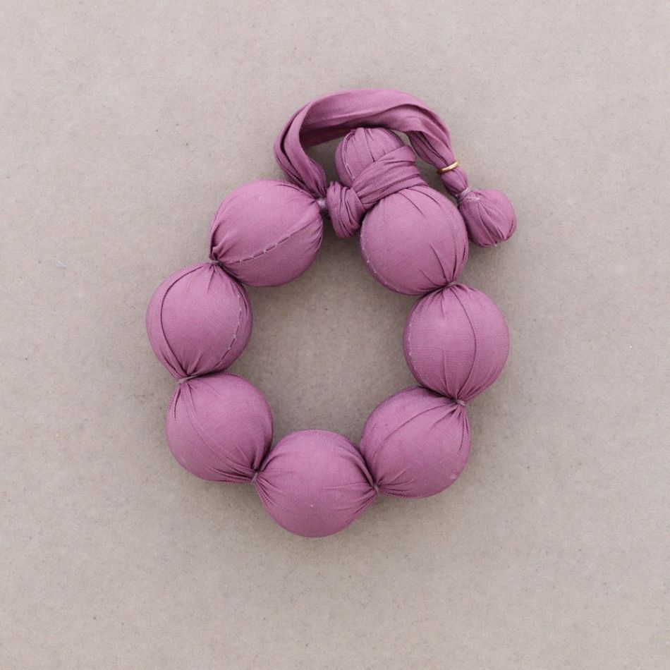 PULSERA BOLAS REVESTIDAS